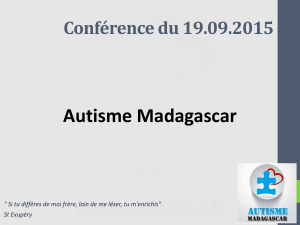 Autisme Madagascar Conférence du 19.09.2015