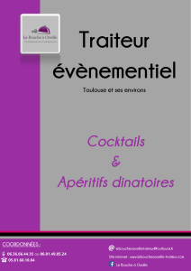 Traiteur évènementiel  Cocktails