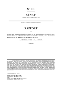 RAPPORT N° 103 S É N A T
