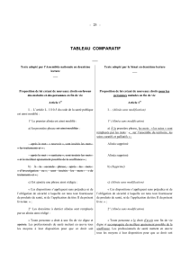 TABLEAU  COMPARATIF ___ -   25   -