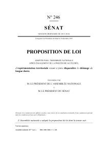 SÉNAT PROPOSITION DE LOI N° 246