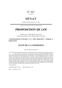 SÉNAT PROPOSITION DE LOI N° 267 TEXTE DE LA COMMISSION