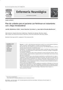 Enfermería Neurológica con L-Dopa intraduodenal CASO CLÍNICO