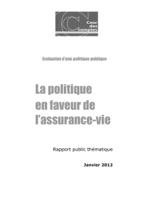 Télécharger La politique en faveur de l'assurance-vie au format PDF, poids 758.94 Ko