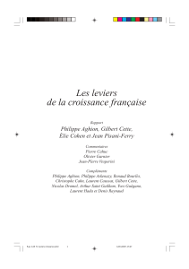 Les leviers de la croissance française Philippe Aghion, Gilbert Cette,