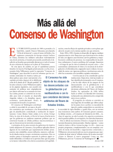M s all del Consenso de Washington