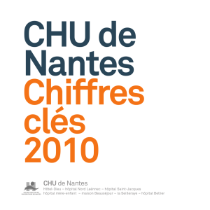 CHU de Nantes Chiffres clés