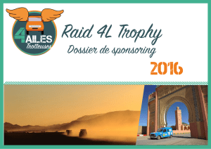 Raid 4L Trophy 2016 Dossier de sponsoring