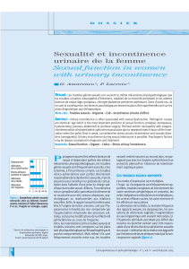 Sexualité et incontinence urinaire de la femme Sexual function in women