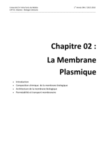 chapitre 02 membrane biologique