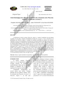 Original Paper Phaseolus vulgaris