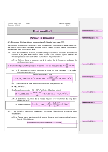 Devoir surveillé n°3  Partie A :  Le Randonneur