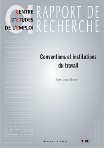 RAPPORT DE R E C H E R C H E