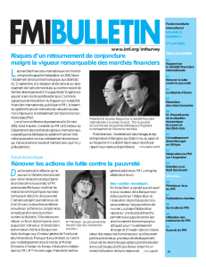 L Risques d’un retournement de conjoncture www.imf.org/imfsurvey