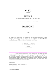 N° 372 RAPPORT  S É N A T