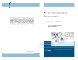 c Réfl exions sur l’avenir de l’éducation Quelques jalons et perspectives