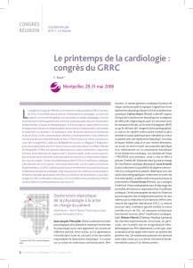 Le printemps de la cardiologie : congrès du GRRC congRès Réunion