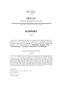 N° 223 SÉNAT RAPPORT