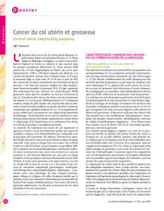 L’ Cancer du col utérin et grossesse D