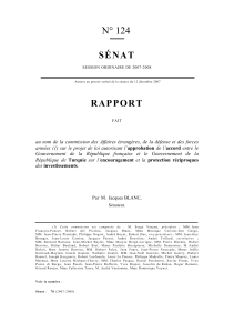 N° 124 SÉNAT RAPPORT