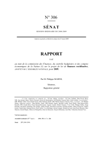 RAPPORT N° 306 SÉNAT