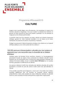 CULTURE Programme #Rousset2015