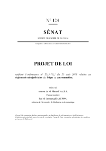 SÉNAT  PROJET DE LOI N° 124
