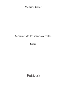 Mournn de Tristannaverniles Mathieu Garat Tome 3