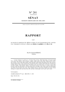 RAPPORT N° 281 SÉNAT