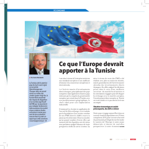 Ce que l’Europe devrait apporter à la Tunisie