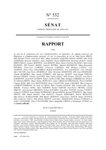 RAPPORT N° 532 SÉNAT