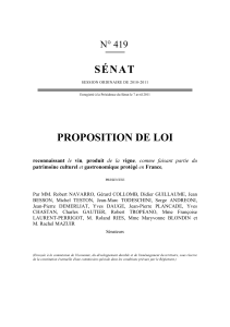 SÉNAT  PROPOSITION DE LOI N° 419