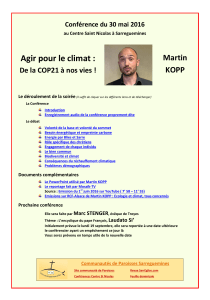 Agir pour le climat : Martin KOPP