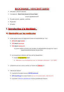 biochimie introduction acides amines cours