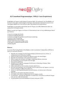 H/F Consultant Programmatique / RTB (2-3 ans d’expérience)