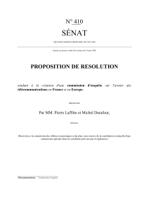 SÉNAT N° 410 PROPOSITION DE RESOLUTION