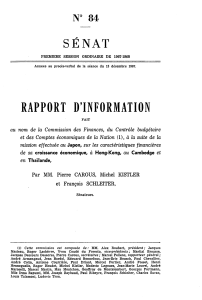 SÉNAT RAPPORT D' INFORMATION N° 84