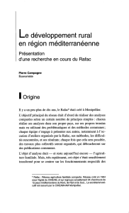 en  région  méditerranéenne Présentation Il