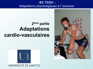 Adaptations cardio-vasculaires 2 partie