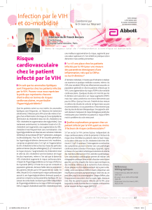 Infection par le VIH et co-morbidité Coordonné par le Dr Jean-Luc Meynard