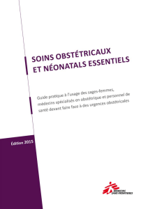 soins obstetricaux et neonatals essentiels 2015