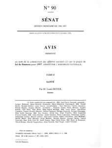 N° 90 SÉNAT AVIS SESSION ORDINAIRE DE 1996-1997