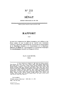 N° 233 SÉNAT RAPPORT