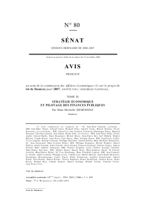 N° 80 S É N A T A V I S