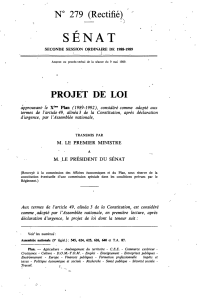 SÉNAT N° 279 (Rectifié) PROJET DE LOI