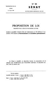 SÉNAT PROPOSITION DE LOI N° 95