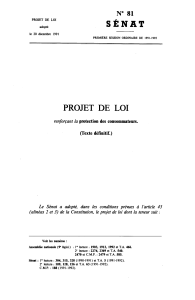 SÉNAT PROJET DE LOI N 81