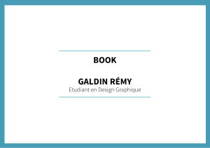 BOOK GALDIN RÉMY Etudiant en Design Graphique