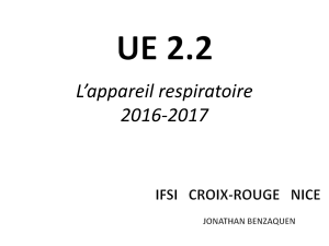 L’appareil respiratoire 2016-2017