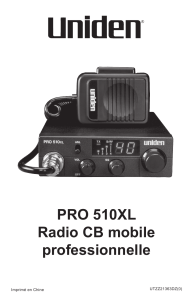PRO 510XL Radio CB mobile professionnelle Sheet 2